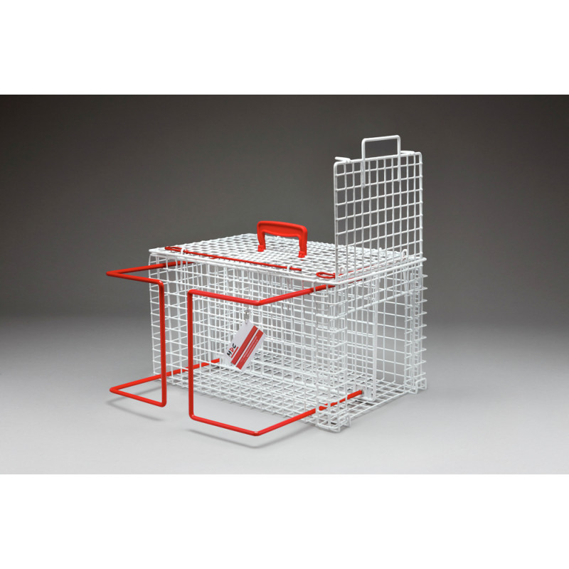 HOLDING KENNEL PLASTIC COATED, TWO DOORS